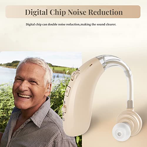 Hearing Aids With Bluetooth For Seniors&Adults,Rechargeable Hearing Amplifier With Noise Cancelling,Volume Control,Bluetooth Mode,Small,Easy To Use #TOP1