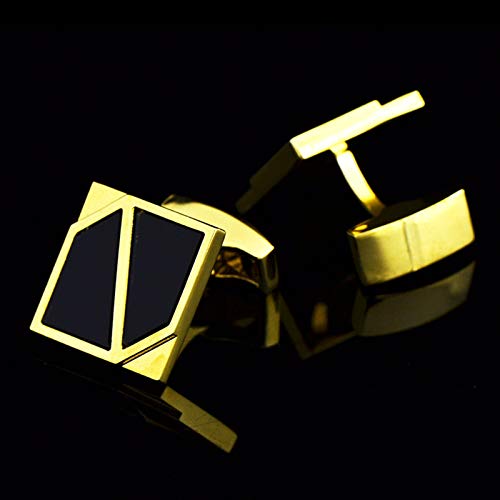 Mancuernillas cuadradas Daesar cobre dorado para hombre miniatura 3