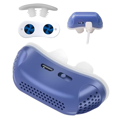 GAOXIAO CPAP Maquina Apnea del Sueño Portatil, Mini Dispositivo Anti Ronquidos, Ayuda por Dormir, Solución for Ronquidos, Mejora la Respiración y Sueño para Dejar de Roncar Blue GAOXIAO CPAP Maquina Apnea del Sueño Portatil, Mini Dispositivo Anti Ronquidos, Ayuda por Dormir, Solución for Ronquidos, Mejora la Respiración y Sueño para Dejar de Roncar Blue