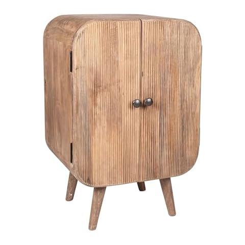 East at Main Hatton 2 Door Accent Cabinet - Handcrafted Mango Wood - Sand Finish - 18" x 15.75" x 28" Cover