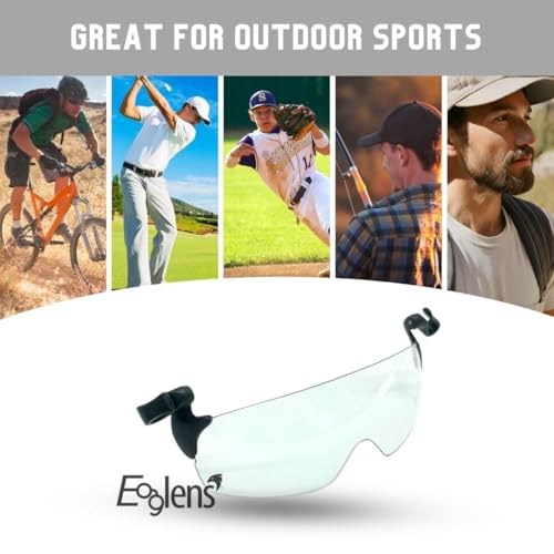 Hat Visors Clips Cap Clip on Photochromic Sunglasses Rimless Anti-Glare UV Protection Outdoors3