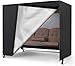 Ytwkafa Hollywoodschaukel Abdeckung 3 Sitzer, 600D Oxford Abdeckung Hollywoodschaukel Winterfest, Schwerlast ReißFest SchutzhüLle GartenmöBel Abdeckung Gartenbank (250×150×160cm Schwarz)