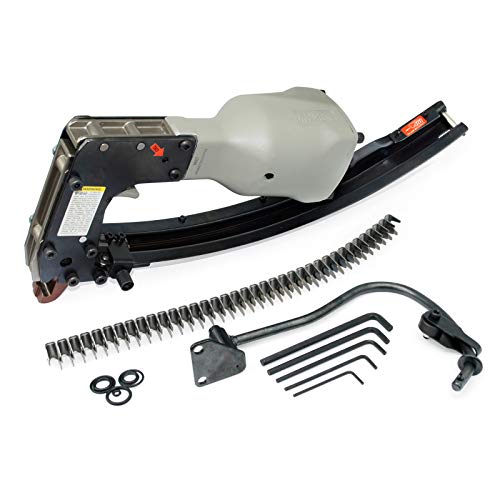 Woodpecker M66T Pneumatic Clinching Tool Vertex Fastening Air Power Clinch Clip Clipper Hartco Clipper Industrial Clip Tool Gun Clipper Gun for Spring Mattress, Car Seat