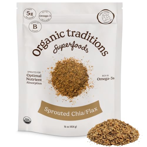 Organic Traditions Sprouted Chia and Flax Seed Powder Blend