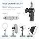 Wandmontage Boom Arm, Foccalli verstellbare Decken Wandhalterung mit 360° Flexible Drehung und 3/8 1/4 Gewinde für Fotografie Fotostudio Licht, Softbox, Kamera, Regenschirm und Reflektor (2-Pack)