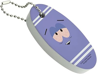 South Park Towlie Floating Keychain Oval Foam Fishing Boat Buoy Key Float