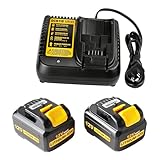 Powilling 6.0Ah 12V Battery Replacement for Dewalt 12V Battery and Charger Kit Compatible with Dewalt 12 Volt Max DCB120 DCB122 DCB124 DCB125 DCB126 DCB127 (Not for 20V)