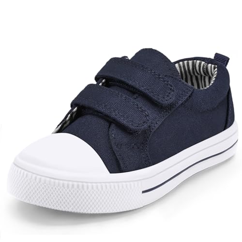Image of K KomForme Toddler Shoes, Hook & Loop Canvas Sneakers for Boys and Girls | Slip-on, Lightweight, Comfortable