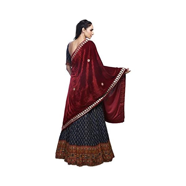 Traditions Bazaar Women's Embroidered Velvet Dupattas - Image 4