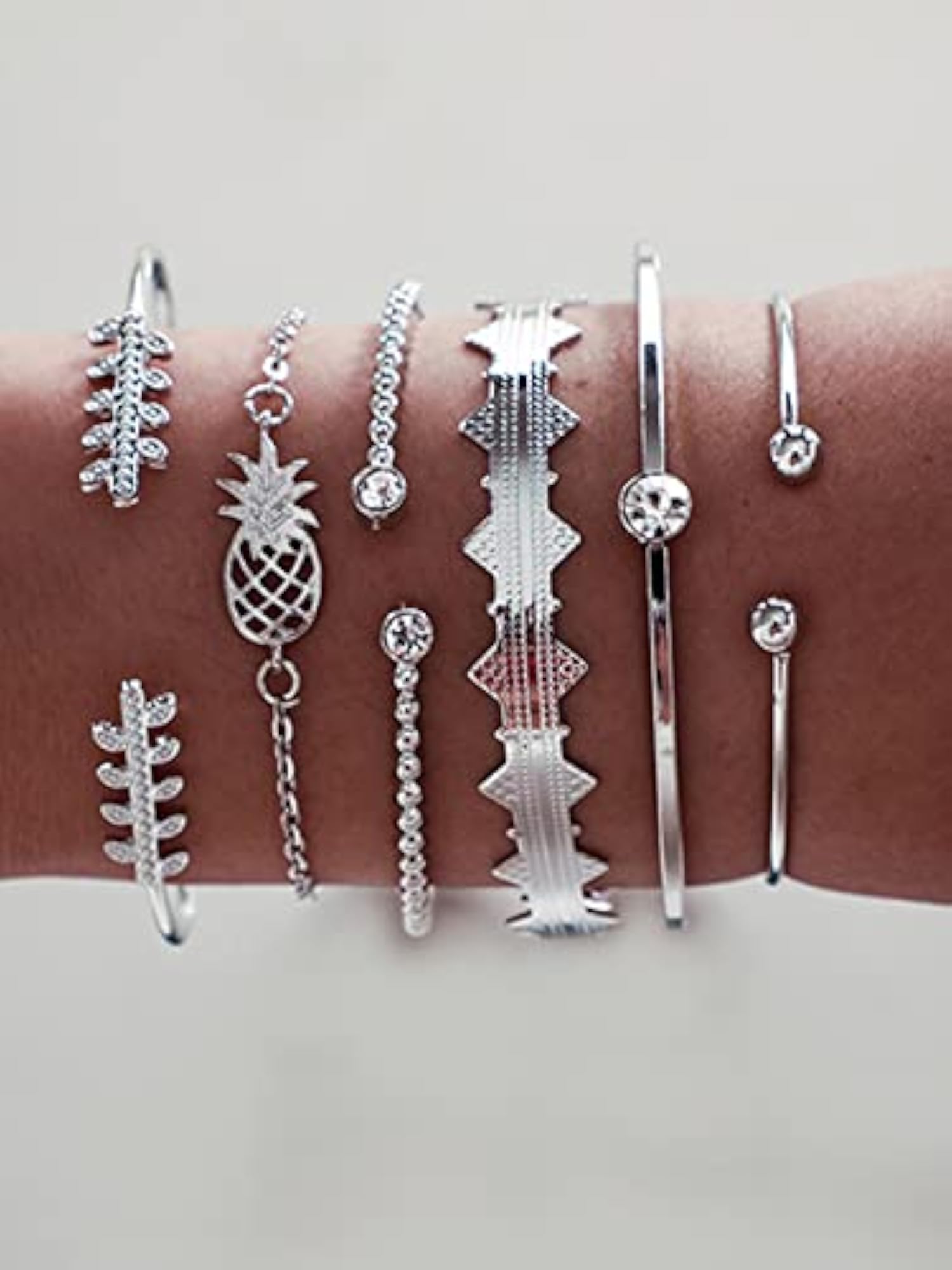 Sober Layered Oxidised Bracelet for Women