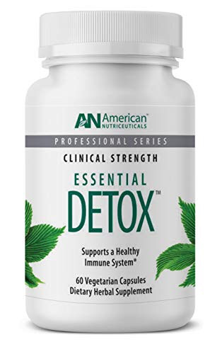 American Nutriceuticals â€“ Essential Detox â€“ 60 Vegetarian Capsules â€“ Professionally Formulated Whole Body Detox â€“ Naturally Cleanse, Purify & Renew â€“ Highly Effective Detox of Environmental Toxins