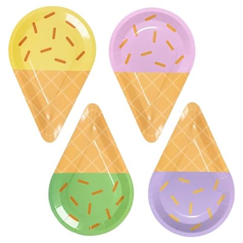 ANQIAOER 40pcs Colourful Party Paper Plates Cover