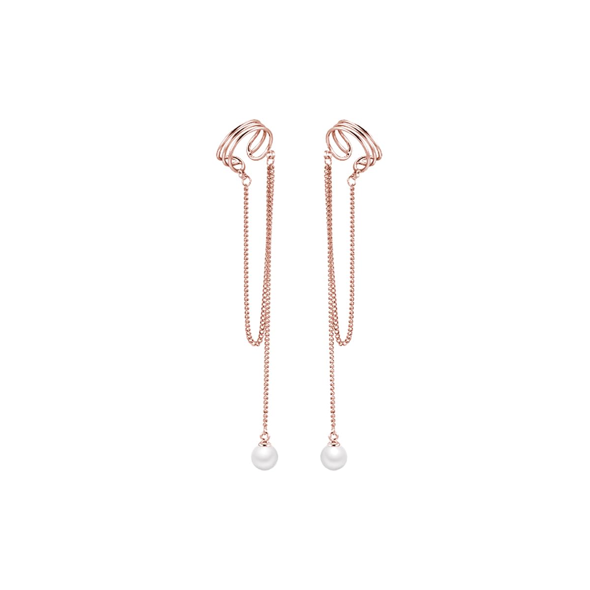 SLUYNZ 925 Sterling Silber CZ Ohrclips Knorpel Ohrringe Ohne