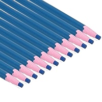 Uxcell Peel-Off China Markers, 12 Pack Grease Wax Pencils Wood For Glass Drawing Vinyl Metal Brown