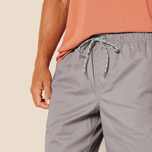Image of Amazon Essentials Men's 8 inch Inseam Relaxed-Fit Cotton Drawstring Pull-On Walk Shorts, Summer-Weight