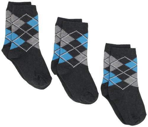Jefferies Socks Boys 2-7 Digital Argyle 3 Pair Pack