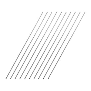 sourcing map 1.5mm x 200mm 304 Stainless Steel Solid Round Rod for DIY Craft – 10pcs