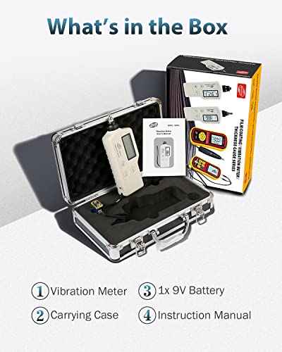 gm63a handheld digital mechanical vibration meter measurement acceleration velocity displacement