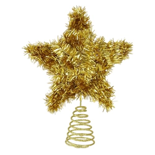 Estrella para árbol de Navidad vintage y ligera para decoración interior 8