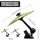 2 Stück Car Cymbals Auto Schlagzeug Auto Trommel Lüftungsschlitz Mini Becken Schlagzeug Auto für Dekoration Musikliebhaber (Gold)