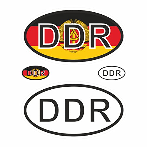 BIKE-label Länderkennzeichen Aufkleber 2D DDR für Auto Motorrad Tür Camper Sticker X400004VA