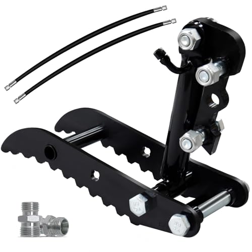 MMS Hydraulic Thumb Clip for Mini Excavators Three Holes Excavator Clip L-Shaped Bracket Small Digger Attachments for Picking up Logs Rocks and Debris