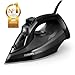 Philips 5000 Series Steam Iron, 2600W Quick Heat-Up, 45g/min Continuous Steam, Scratch-Resistant Soleplate, 200g Steam Boost, Drip Stop, Ergonomic Handle (DST5040/86)