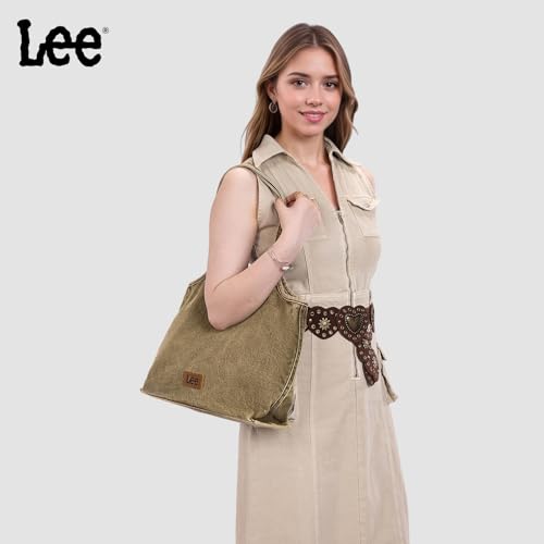 Bolso Tote de mezclilla Lee para mujer miniatura 5
