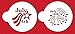 Designer Stencils Fourth (4th) of July Cookie Set Stencils, Beige/semi-transparent