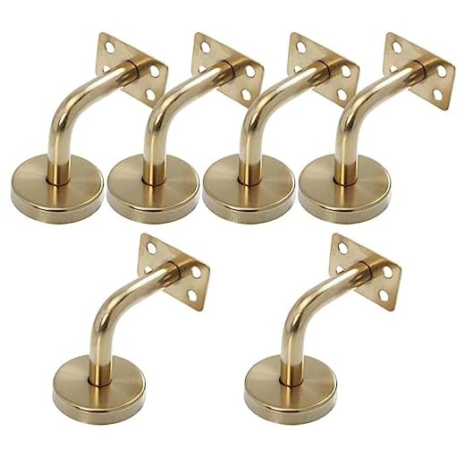 YARNOW 6 Piezas Pasamanos De Escalera Soporte De Soportes De Pasamanos De Oficina Soporte De De Escalera Soportes De Barandilla De Escalera Acero Inoxidable Interior Guía