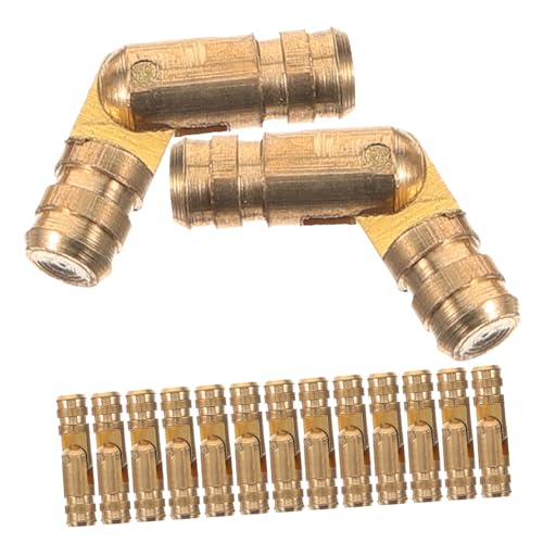 SOESFOUFU 50pcs 4x17mm Brass Hinge Decorative Box Lid Hinge Self Closing Spring for Jewelry Box