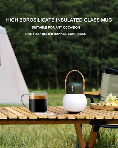 Luxu CO-001 4Pcs Set Simple Glass Coffee Mugs-Hand Blown&Seamless Design,14 Oz Clear Coffee Cups-Heat Resistant And Explosion-Proof,Lightweight Tea Mugs thumb #4