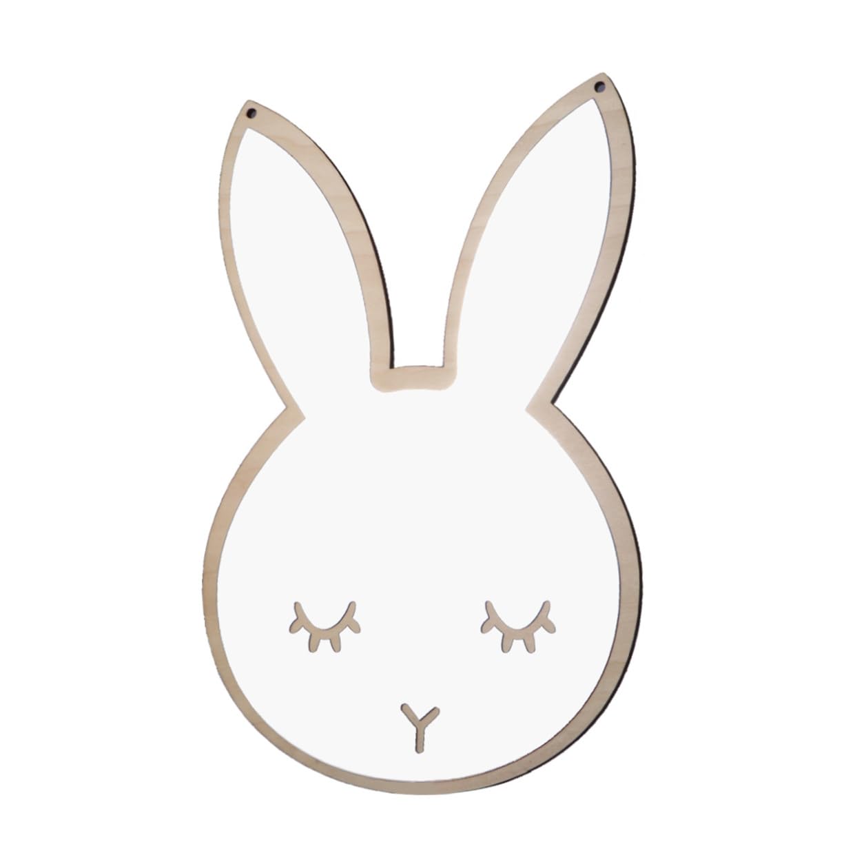 Didiseaon Rabbit Shaped Mirror for Boys and Girls Acrylic Self-Adhesive Decor for Baby Nursery Wall Decor