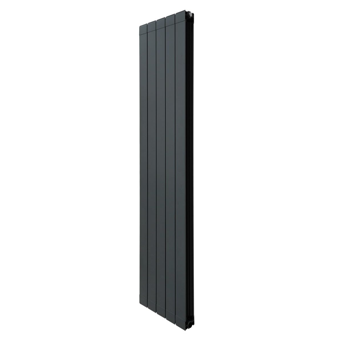 Radiatore di Design in Alluminio 1800mm x 395mm Verticale Doppio Pannello Piatto A Colonna Termosifone Moderno Leggero Grigio Antracite Spazzola Kit di Fissaggio Staffe Inclusi