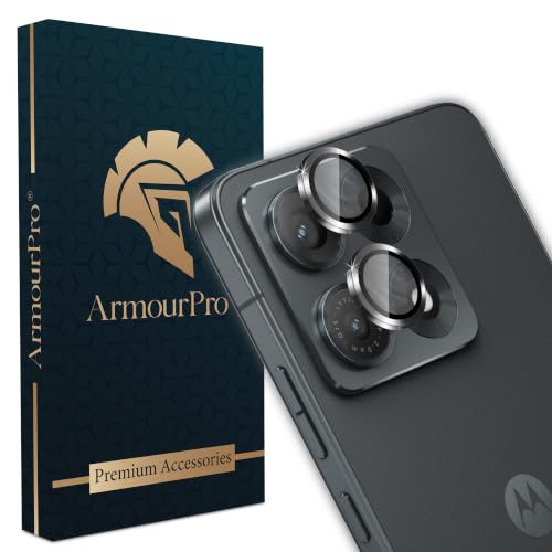 Image of ArmourPro Camera Rings Tempered Glass for Motorola Edge 70 Max, Tough HD Individual Aluminum Alloy Rings 9H Camera Cover, Scratch-Resistant,Camera Lens Protection| Black, 1 Pack
