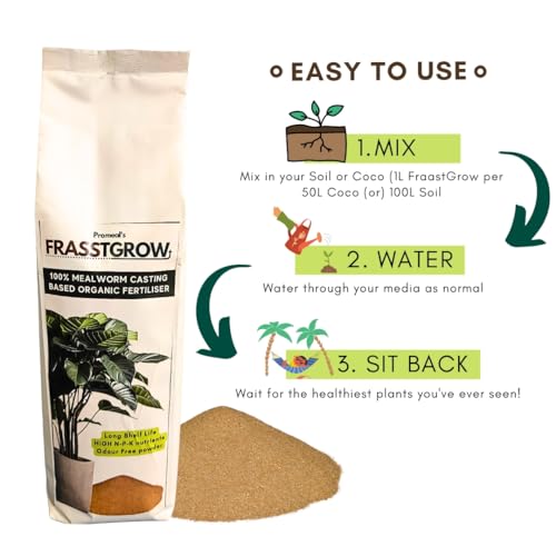 Image of Promeal Pure Worm Castings Manure - Mealworm Frass Fertilizer for Plants | Odourless & Powerful Like Vermicompost, Cow Dung, and Neem Cake | Natural Soil Conditioner (250gm)