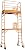 CBM scaffold Multipurpose Maxi Square Baker Style Scaffold Tower Package - 12ft., 1,000-Lb. Capacity, Model# 2MFSH