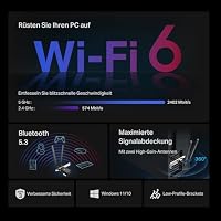 TP-Link Archer TX55E AX3000 Wi-Fi 6 Bluetooth 5.2 PCIe-Adapter, max 2402 Mbit/s 5 GHz und max 574 Mbit/s 2,4 GHz, WPA3-Verschlüsselungsstandard, MU-MIMO, Unterstützt nur Windows 11/10 (64-bit) – Ansicht 4