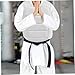 Nuiorfty Karate Chest Guard Polyester Sanda Rib Armour Adjustable Body Protector for 1.41-1.55m Kids Training