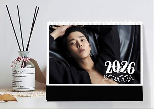 ロウン 日本仕様 2026年 卓上カレンダー A5サイズ 書き込み可能 祝日記載あり 韓国グッズ 韓国ドラマ 恋幕 韓国俳優のサムネイル