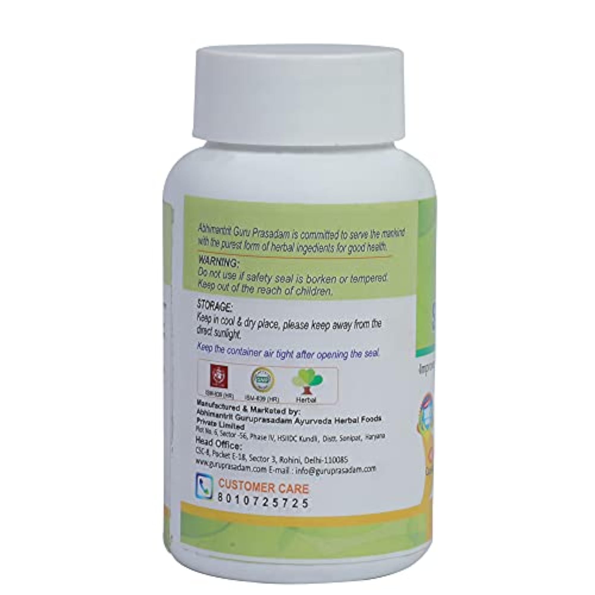 Safed Musli Capsules, Herbal Supplement