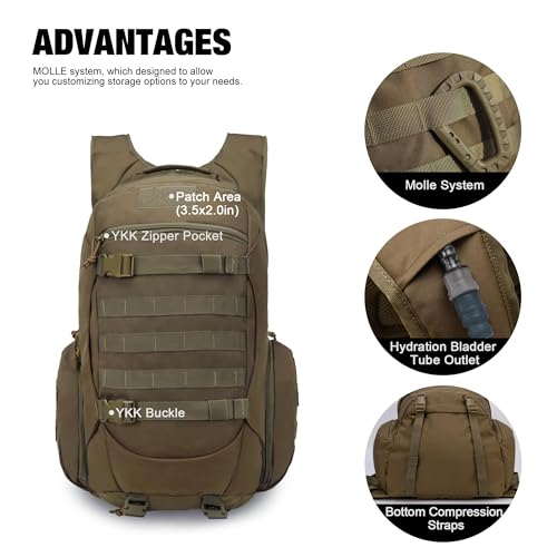 Image of Mardingtop 18L /28L Backpack Tactical Trekking Backpack Outdoor Hiking Backpacks for Camping Hiking Travel