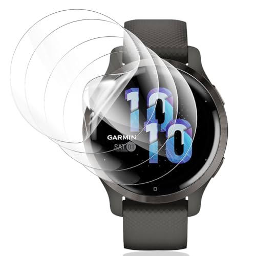 Gelaasso 4 Stück Schutzfolie für Garmin Venu 2S, Flexibilität TPU Folie [Nicht Panzer Schutz Glas], 3D Vollständige Abdeckung Bildschirmschutzfolie, Anti-Kratzer HD Klar Bildschirmfolie