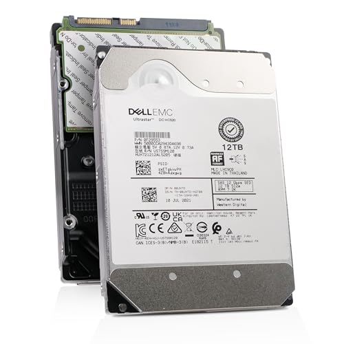 Dell/Western Digital Ultrastar DC HC520 12TB HUH721212AL5205 0F29553 7.2K RPM SAS 12Gb/s 512e 3.5in Enterprise Hard Drive