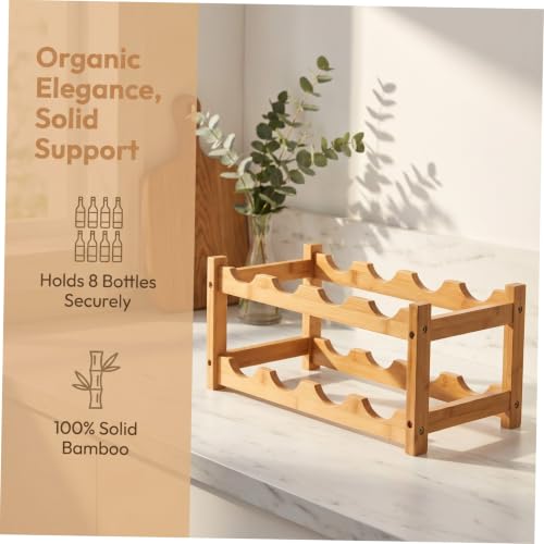 Soporte de madera SECFOU para botellas de vino 45X23.5CM miniatura 3