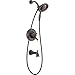 Delta Faucet Linden 17 Series Dual-Function Tub and Shower Trim Kit, Shower Faucet with 4-Spray In2ition 2-in-1 Dual Hand Held Shower Head with Hose, Venetian Bronze T17493-RB-I (Valve Not Included)