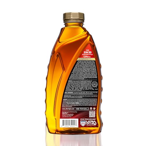 ULTRA 1PLUS SAE 5W-30 Full Synthetic Motor Oil API SP ILSAC GF-6A - 5W30 motor oil, 6 Quarts