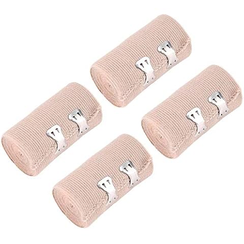 iwobi 4 Pcs Elastic Medical Bandages Wrap Compression Roll for Ankle Support Arm Leg or Chest Injury Cover