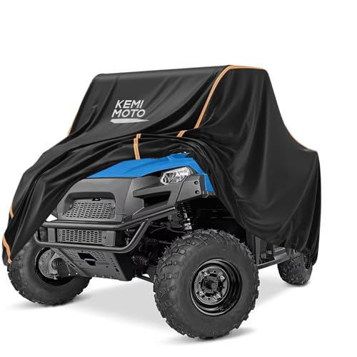 KEMIMOTO UTV Cover All-Weather Protection UTV Cover Two Seater Compatible with Polaris Ranger 570 500 CFMOTO Zforce 800 2-3 Seaters 118 x 69 x 58