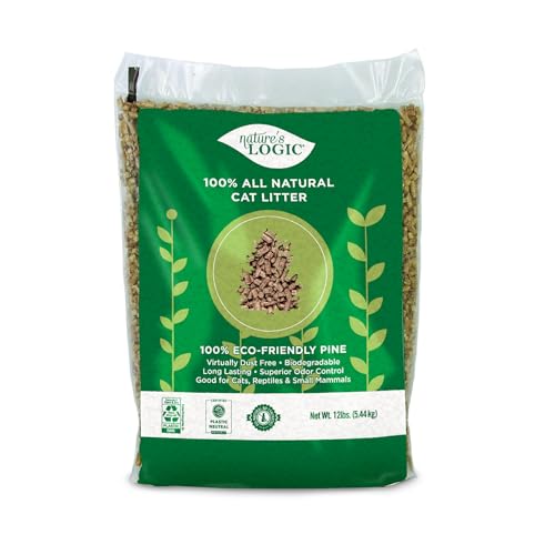 Nature's Logic 100% Natural Pine Pellet Cat Litter - 100% Pondero...